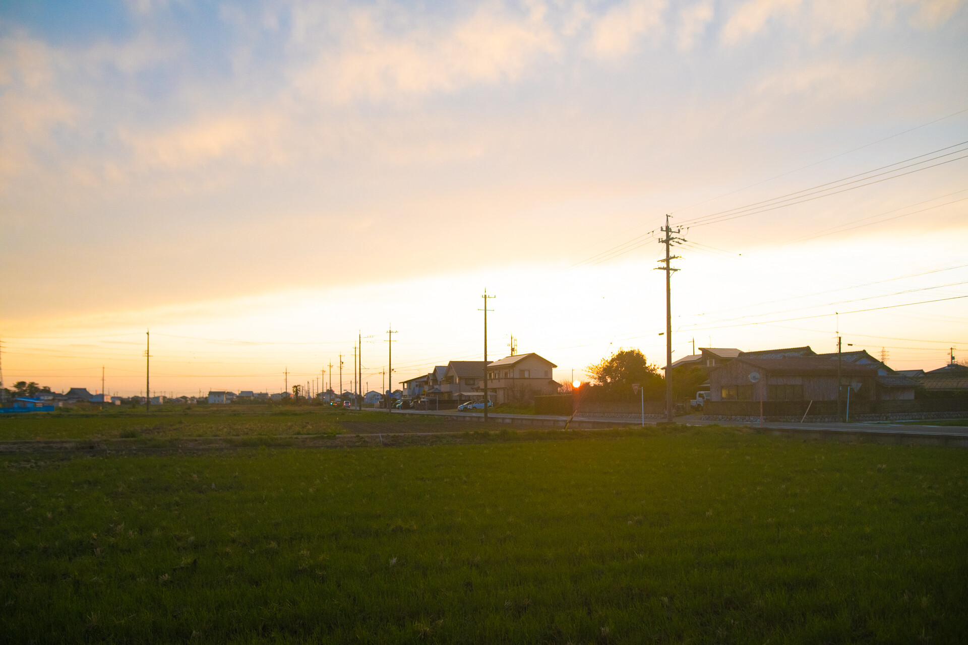 プレイスTから臨む夕日